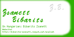 zsanett bibarits business card